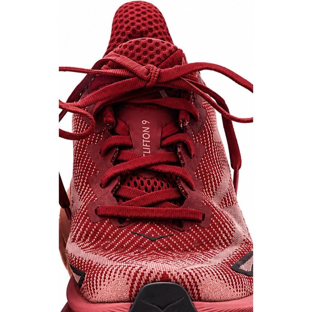 HOKA One One Clifton 9 Running Shoes Women’s Size 9 Burgundy Athletic Sneakers - Picture 4 of 7